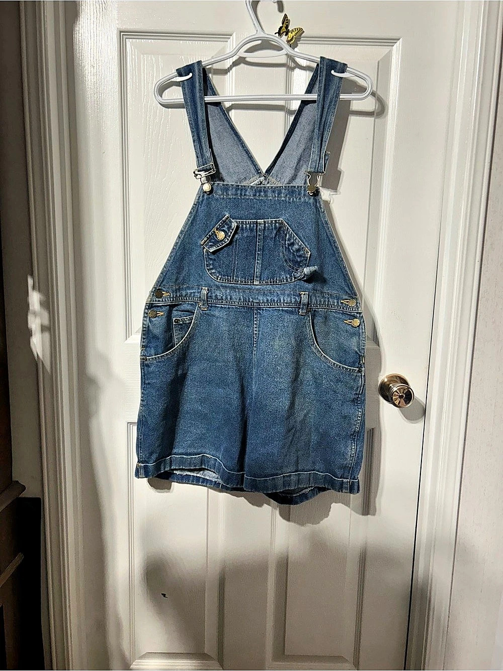 Dickies Denim Short Overalls Size Large